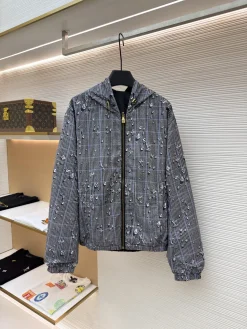 LV Coats & Jackets Polyester Nylon (Black-Blue-White) S-XL C05202607120229