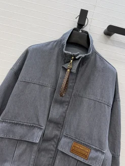 Alternative view of LV Coats & Jackets Washed Denim (Gray) S C60202607050329