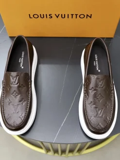 LV Flats & Loafers Calf Leather (Brown-White) EU38-44 B90202607050475