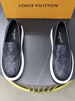 LV Flats & Loafers Embossed Leather (Black-White) EU38-44 B90202607050476