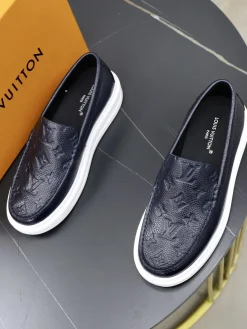 Alternative view of LV Flats & Loafers Embossed Leather (Black-White) EU38-44 B90202607050476