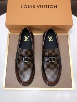 LV Formal Shoes Coated Canvas (Brown) EU38-44 B40202607051059