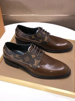 Alternative view of LV Formal Shoes Monogram Canvas-Leather (Brown) EU38-44 B40202607051064