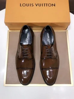 LV Formal Shoes Patent Leather (Brown) B40202607051066