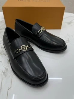 Alternative view of LV Shoes Leather (Black-Gold) EU38-46 D50202607051801