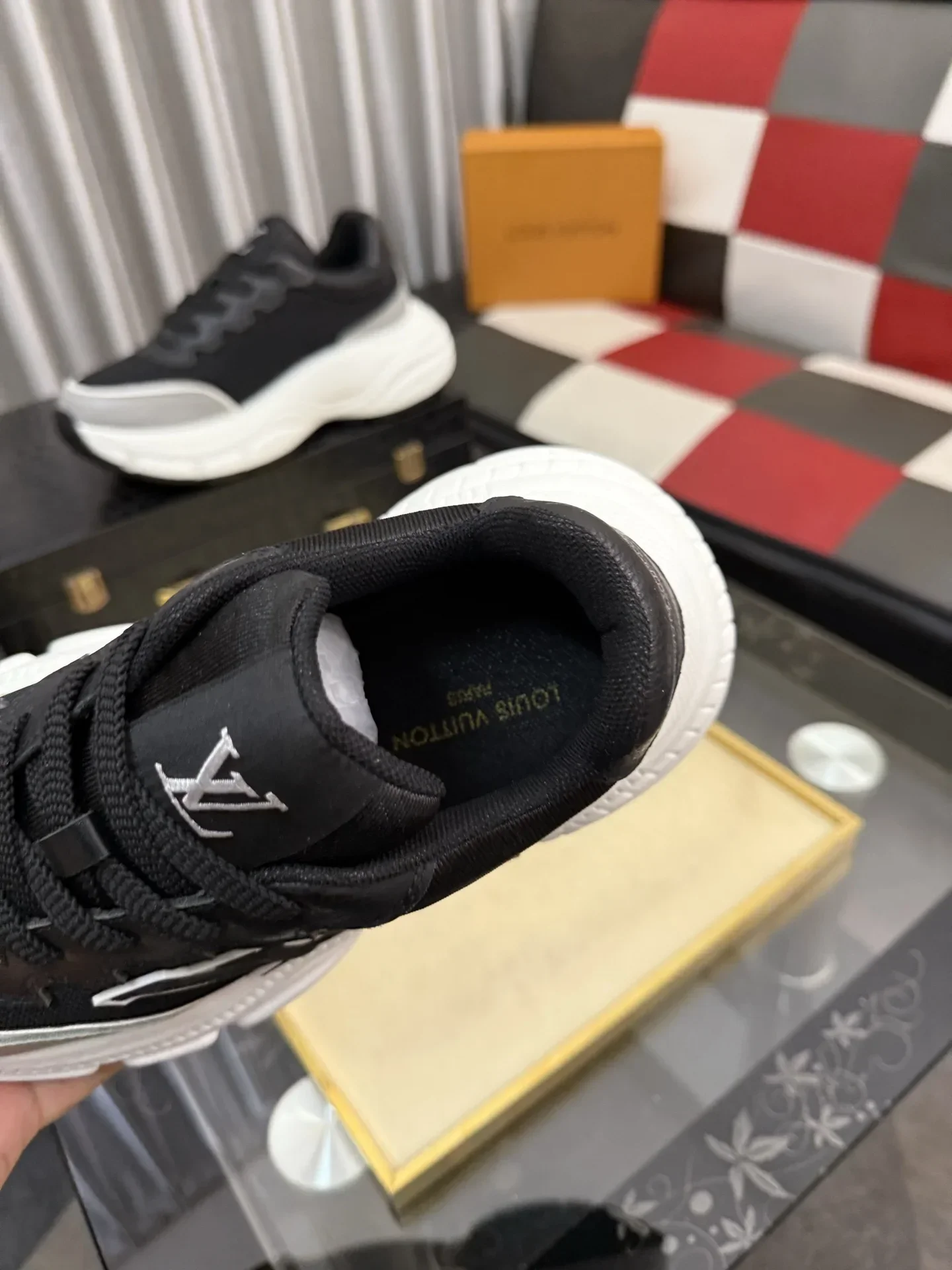 LV Shoes Mesh & Leather (Black-White-Grey) EU38-44 B80202607050472 - Image 8