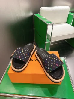 Alternative view of LV Slides & Slippers Canvas (Black-Beige) EU35-43 A80202607050722