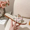 LV Slides & Slippers Canvas Leather (White-Brown-Pink) EU35-41 B80202607051385