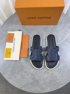 Alternative view of LV Slides & Slippers Leather (Blue-Brown-Black-White-Orange) EU38-47 A50202607050678