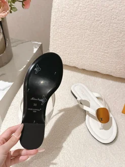 Alternative view of LV Slides & Slippers Patent Leather (White-Brown-Black) EU35-41 B80202607051386
