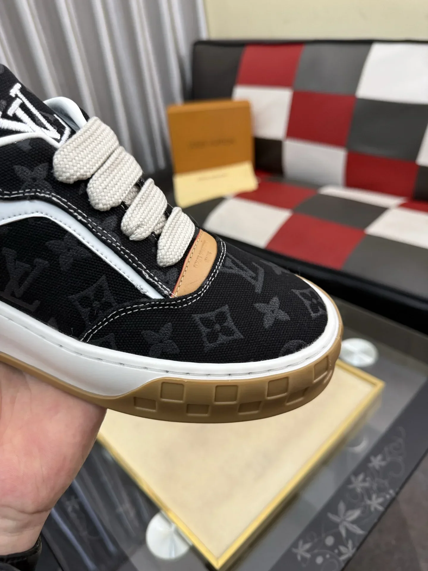 LV Sneakers & Trainers Canvas (Black-White-Brown) EU38-44 B30202607050460 - Image 6