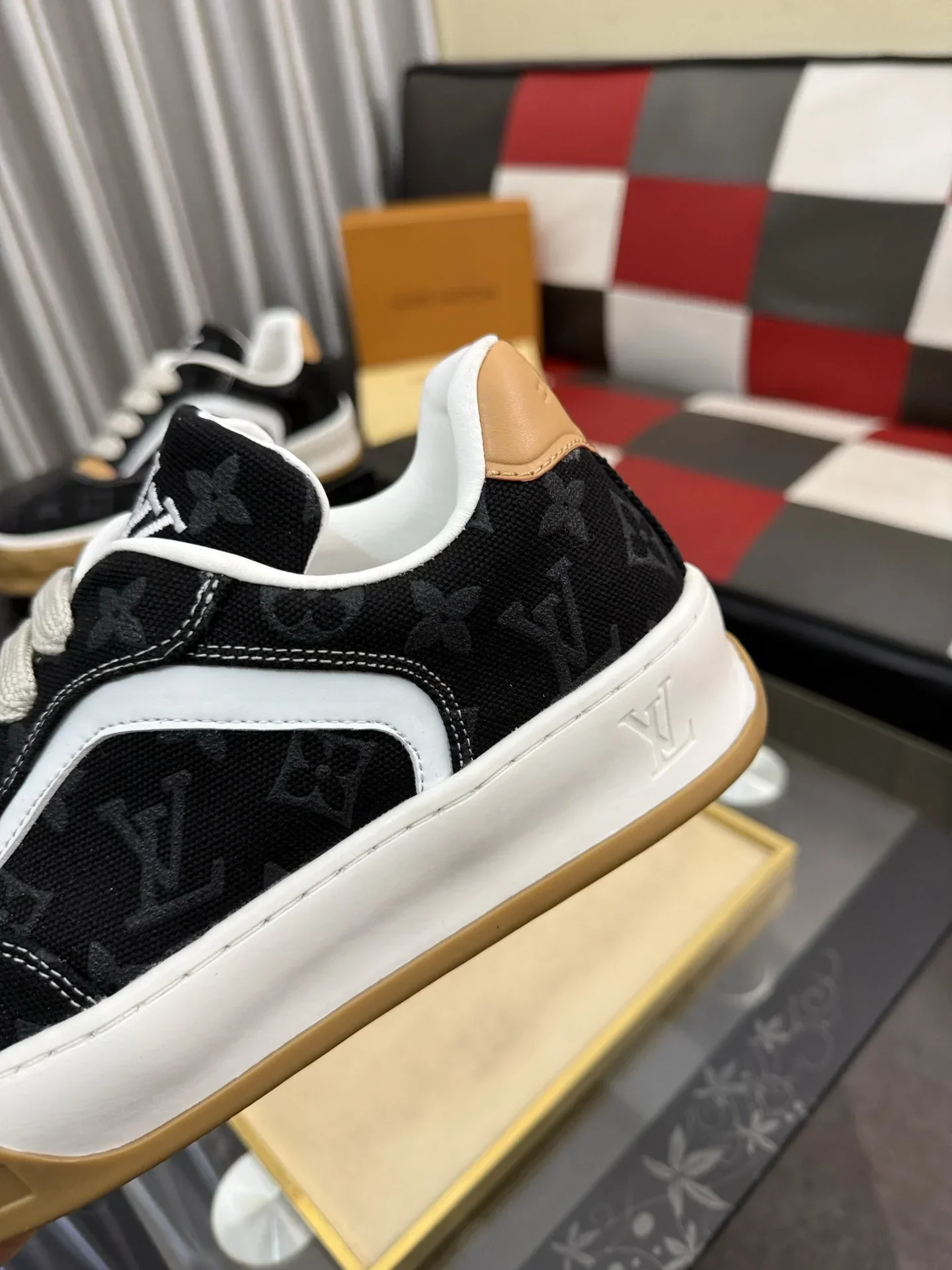 LV Sneakers & Trainers Canvas (Black-White-Brown) EU38-44 B30202607050460 - Image 7