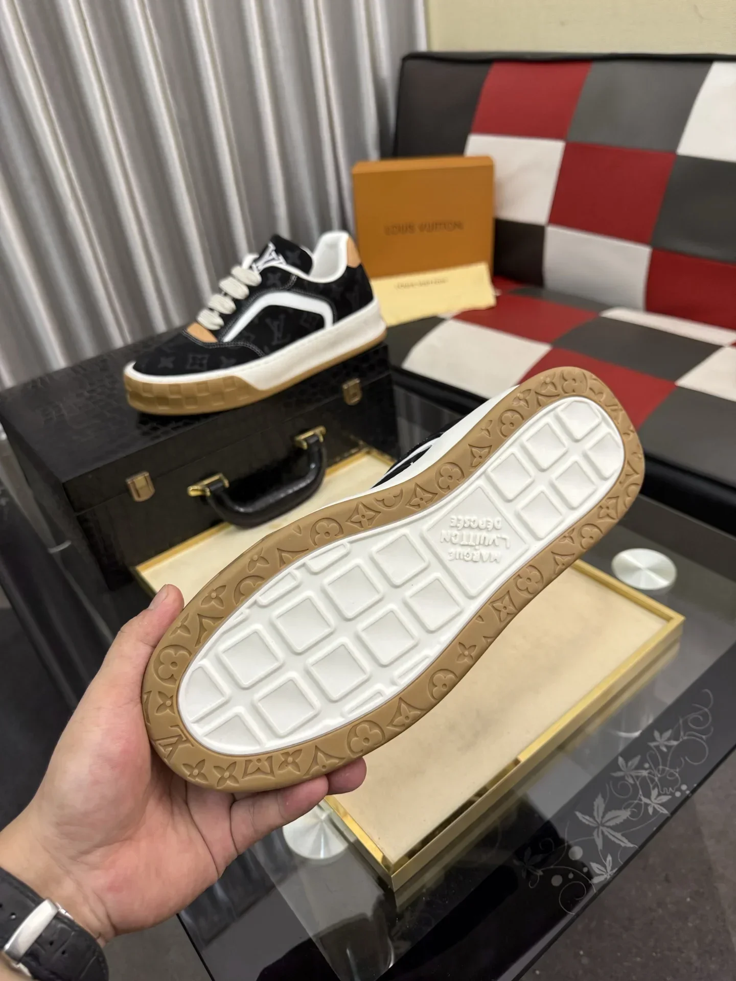 LV Sneakers & Trainers Canvas (Black-White-Brown) EU38-44 B30202607050460 - Image 9