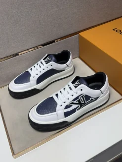 Alternative view of LV Sneakers & Trainers Grained Leather (White-Blue-Black) EU38-44 B70202607050468
