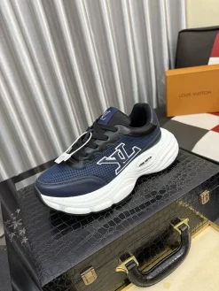 LV Sneakers & Trainers Mesh-Calfskin (Black-Blue-White) EU38-44 B80202607050473