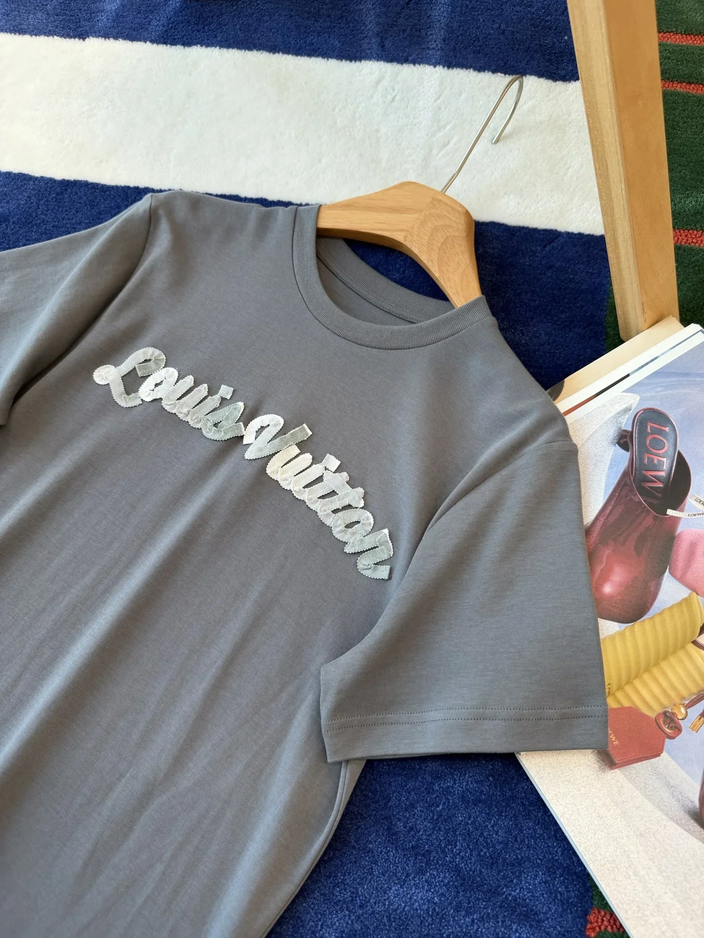 LV T-shirts & Vests Cotton (Gray) S-M-L B15202607050805 - Image 4