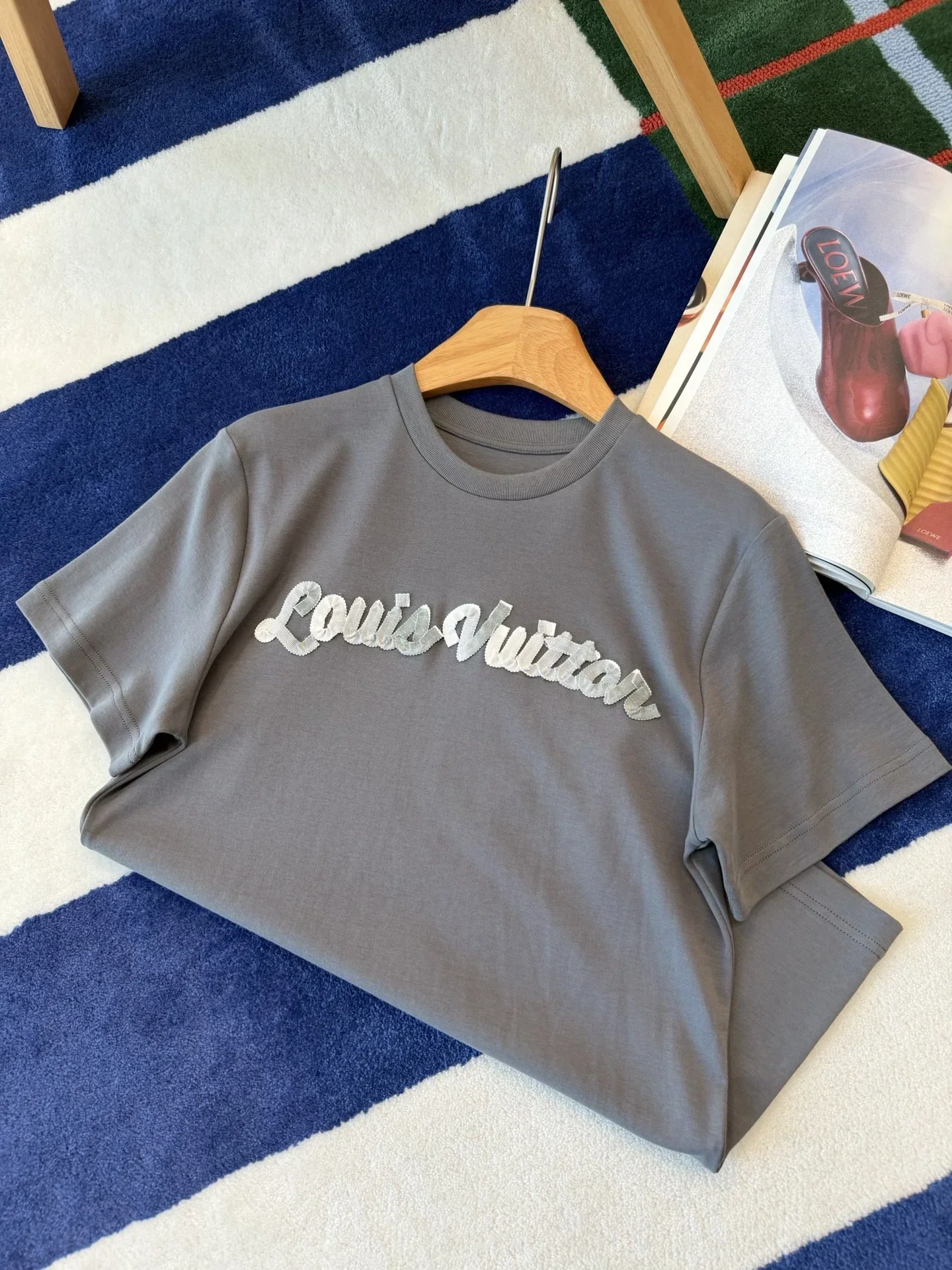 LV T-shirts & Vests Cotton (Gray) S-M-L B15202607050805 - Image 7