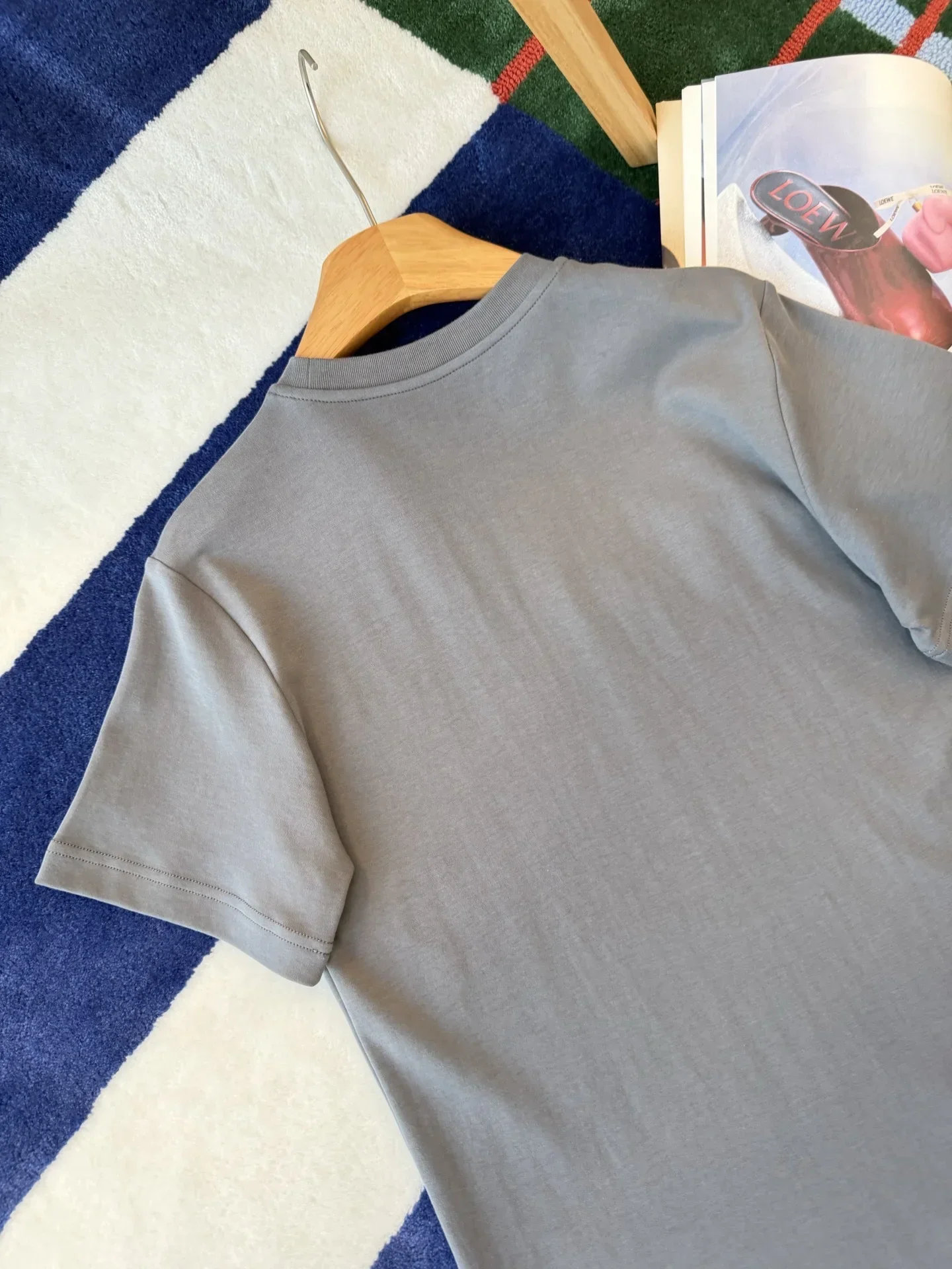 LV T-shirts & Vests Cotton (Gray) S-M-L B15202607050805 - Image 9