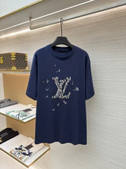LV T-shirts & Vests Cotton (Navy Blue) S-XL A25202607120688