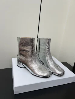 Alternative view of MAISON MARGIELA Boots & Booties Cracked Lambskin (Silver) EU36-39 D10202607051735