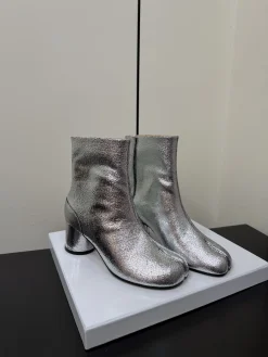 Alternative view of MAISON MARGIELA Boots & Booties Cracked Leather (Silver) EU35-39 D10202607051741