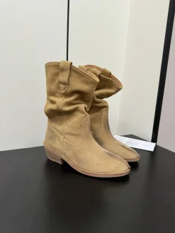 Alternative view of MAISON MARGIELA Boots & Booties Suede (Beige) EU35-41 D20202607050506