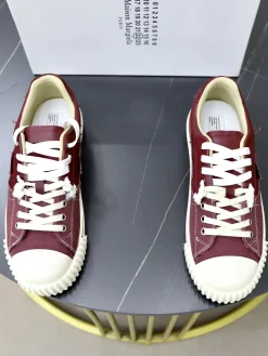 MAISON MARGIELA Sneakers & Trainers Canvas Leather (Burgundy-White) EU35-40 B10202607050851