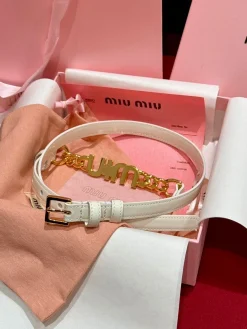 MIU MIU Accessories Lambskin (White) B00202607050687