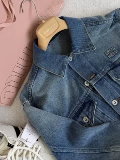 Alternative view of MIU MIU Coats & Jackets Denim (Blue) S-L C00202607051733