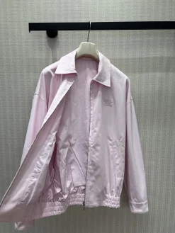 Alternative view of MIU MIU Coats & Jackets Satin Fabric (Pink) S-M-L B75202607051457