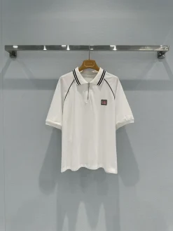 MIU MIU Shirts & Polos Cotton (White-Black) S-L A80202607050557