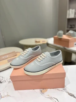 Alternative view of MIU MIU Sneakers & Trainers Canvas (Light Blue) EU35-40 B10202607050858