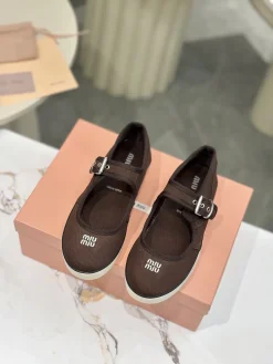 MIU MIU Sneakers & Trainers Canvas Rubber (Brown-White) EU35-40 B10202607050852