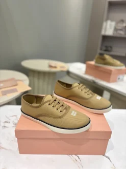 Alternative view of MIU MIU Sneakers & Trainers Canvas Rubber (Khaki-White-Black) EU35-40 B10202607050857