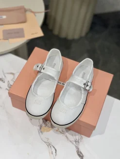 MIU MIU Sneakers & Trainers Canvas Rubber (White) EU35-40 B10202607050855