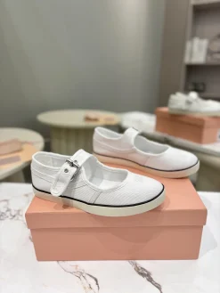 Alternative view of MIU MIU Sneakers & Trainers Canvas Rubber (White) EU35-40 B10202607050855