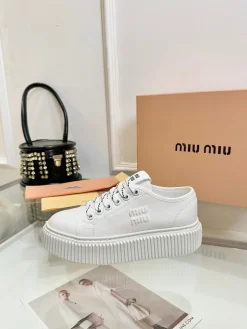 MIU MIU Sneakers & Trainers Canvas (White) EU35-41 B10202607050859