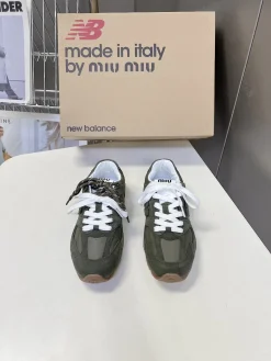 MIU MIU Sneakers & Trainers Suede Mesh (Green-White) EU35-45 C00202607050551