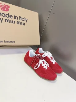 Alternative view of MIU MIU Sneakers & Trainers Suede (Red-White) EU35-45 C00202607050550