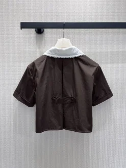 Alternative view of MIU MIU Suits Cotton Blend (Brown-White) S-M-L C15202607051862