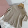 MIU MIU Sweaters & Knitwear Cashmere, Lace (Beige-White) S-L B70202607051419