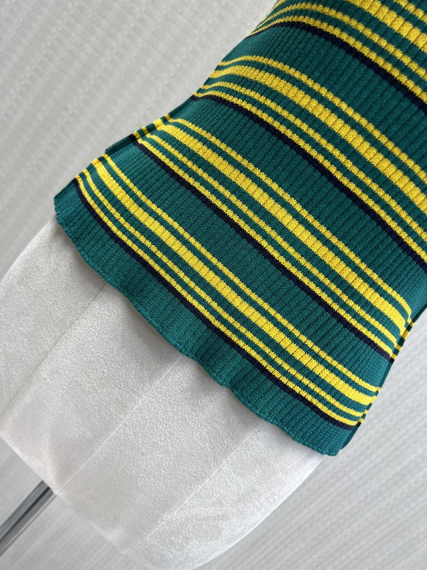 MIU MIU T-shirts & Vests Cotton (Green-Yellow-Black) S-L A75202607050533 - Image 7