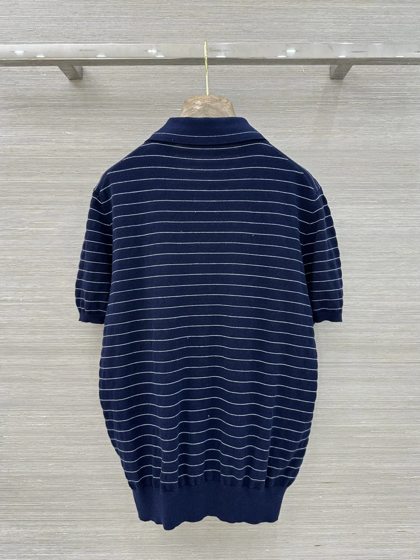 MIU MIU T-shirts & Vests Cotton (Navy Blue-White) S B35202607051030 - Image 9