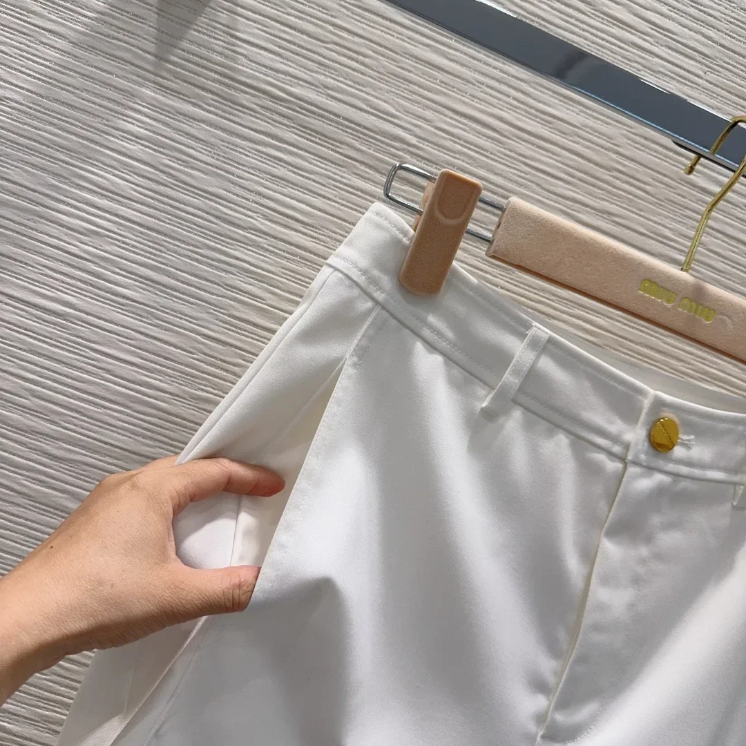 MIU MIU Trousers & Shorts Cotton (White-Black-Blue) S-XL B25202607050935 - Image 3