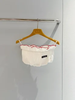 MIU MIU Underwear Cotton Blend (White-Red) S-M-L A60202607050336
