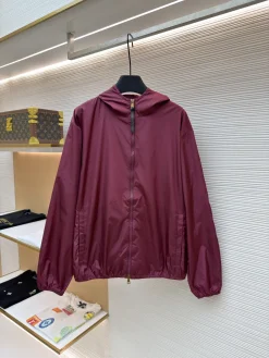 MONCLER Coats & Jackets Nylon (Burgundy) S-XXL B05202607120151