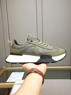 MONCLER Sneakers & Trainers Calfskin Mesh (Green-White-Black) EU38-44 B20202607050920