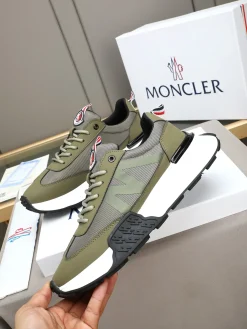 Alternative view of MONCLER Sneakers & Trainers Calfskin Mesh (Green-White-Black) EU38-44 B20202607050920
