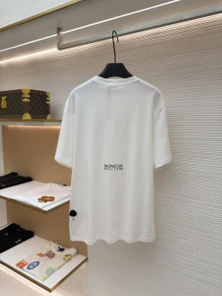 Alternative view of MONCLER T-shirts & Vests Cotton (White-Black) S-L A25202607120670
