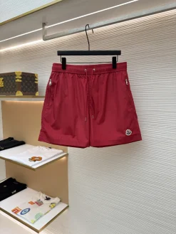 MONCLER Trousers & Shorts Twill Woven (Red) S-M-L-XL A35202607120549